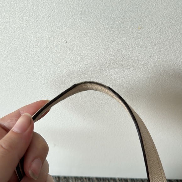 Coach Chalk White Pebbled Leather Lenox Satchel F59325 - Picture 7 of 16